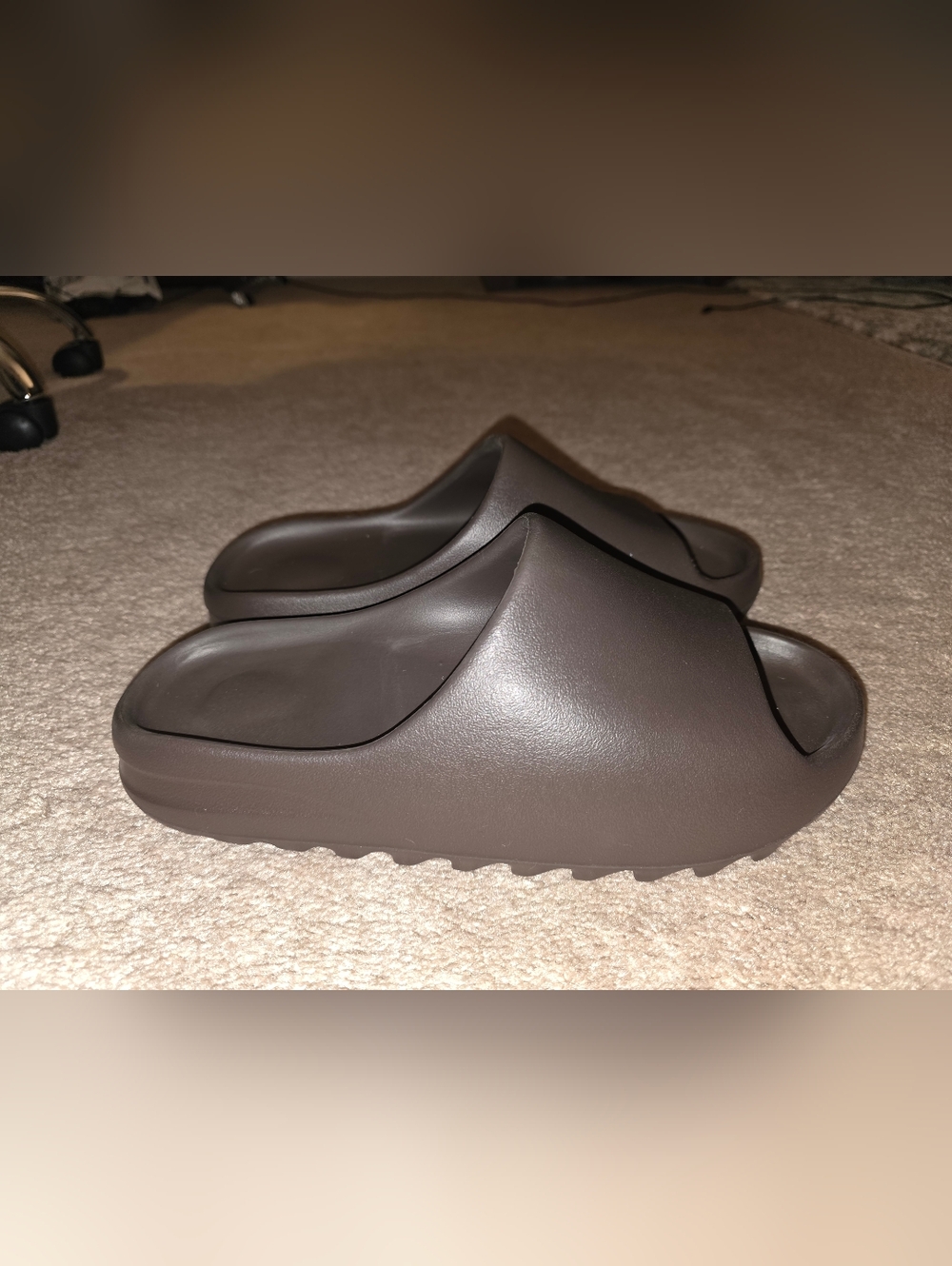 Yeezy YS-01 Slides Size 12 Fudge Slip On Sandal Authentic Brand New w/ Bag